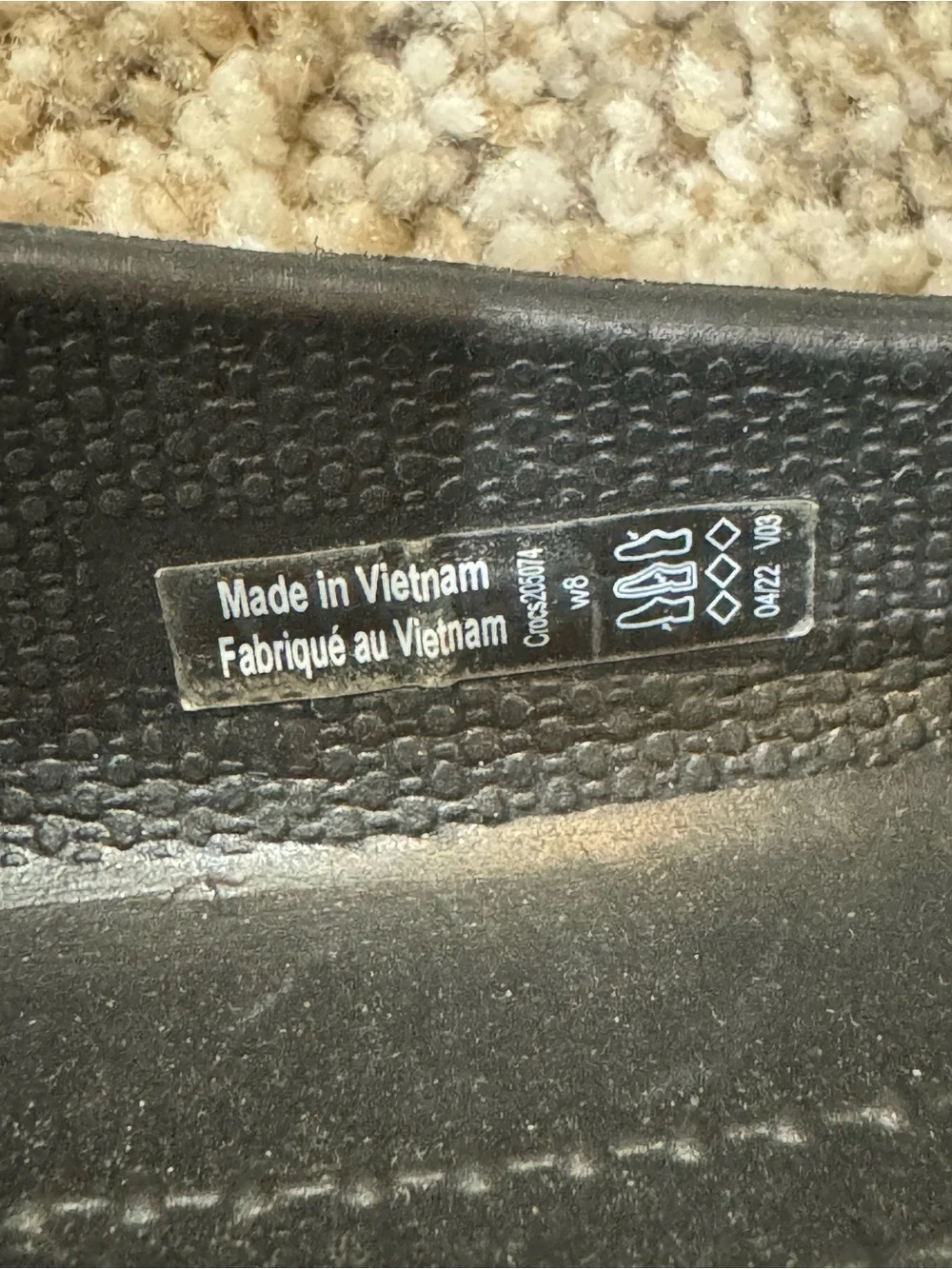 CROCS Black Ballet Flats Slip On NWOT